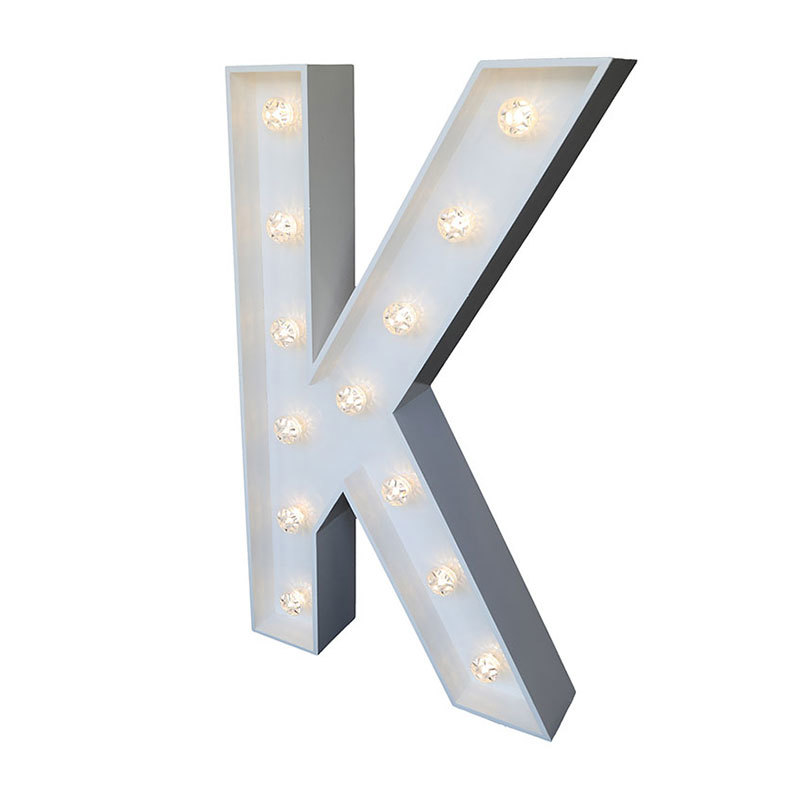 'K' Light Up Letter Veo Events