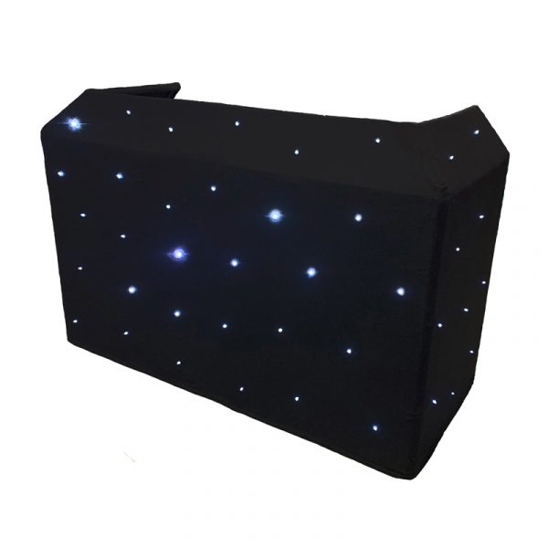 S&amp;H 6ft DJ Booth with Star Cloth